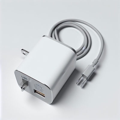 Chargeur mural GaN 100W avec double USB-C et USB-A, prise US