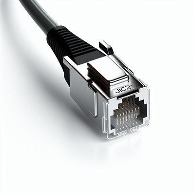 Câble connecteur Telco RJ21 mâle 50 broches à angle droit blindé