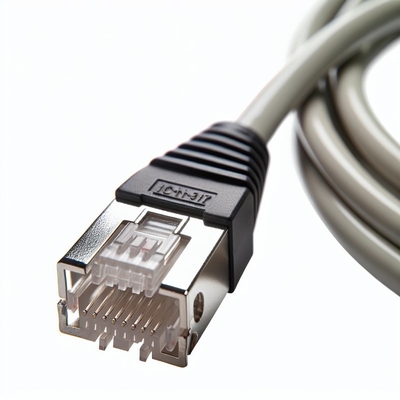 Câble connecteur Telco RJ21 mâle 50 broches à angle droit blindé