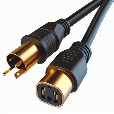 Cordon d'alimentation IEC C5 vers C14 10A 1,8m câble en cuivre nu