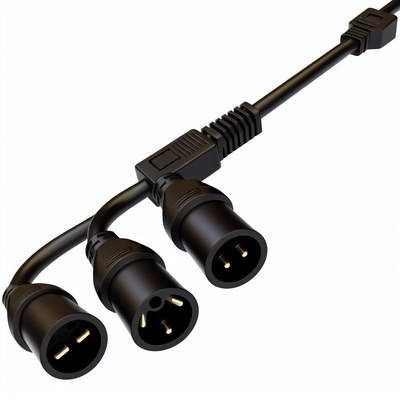 C20 à C13 double câble de séparateur de puissance 6ft 250V PVC noir
