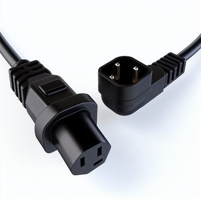 Cordon d'alimentation d'extension C13 à C13 à angle droit pour moniteur de serveur PDU