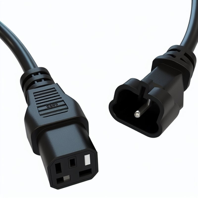 Cordon d'alimentation d'extension C13 à C13 à angle droit pour moniteur de serveur PDU