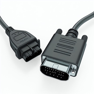 Cable d'adaptateur de diagnostic OBD-II à DB9 de 16 broches mâle à 9 broches en série