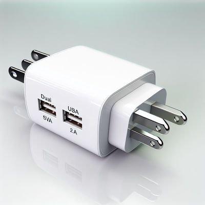 Chargeur mural à double prise USB-A 5V 2,4A pour appareils mobiles