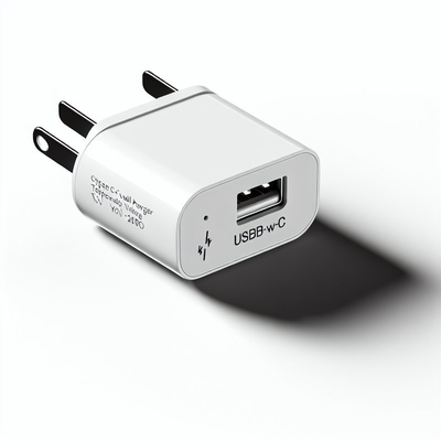 Chargeur GaN USB-C 100W avec prise AU à 2 broches pour ordinateurs portables