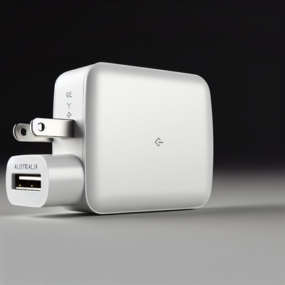 Chargeur GaN USB-C 100W avec prise AU à 2 broches pour ordinateurs portables