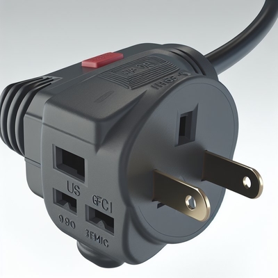 Cordon d'alimentation avec prise NEMA 5-15P vers parasurtenseur GFCI 20A 125V