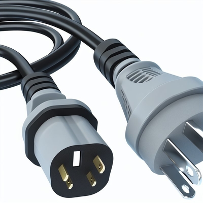 NEMA 5-15P à IEC C5 Cordon d'alimentation 14AWG 250V 16A Noir