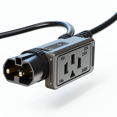 Cordon d'alimentation C19 à C20 20A robuste 250V 0,8M câble PVC