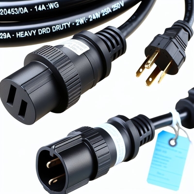 Cordon d'alimentation C19 à C20 20A robuste 250V 0,8M câble PVC