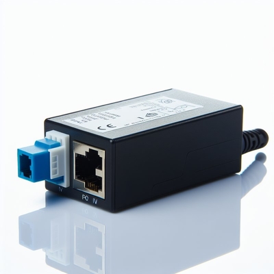 UK Injecteur POE à prise 24V 1A avec 2 ports RJ45 pour caméra IP