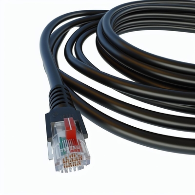 Cable téléphonique RJ11 noir de 25 pieds 4P4C 4P2C