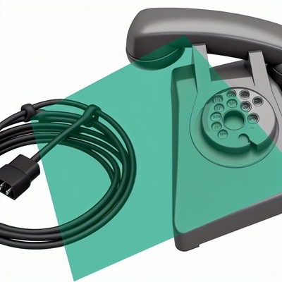 Câble téléphonique RJ9 RJ11 RJ12 personnalisé 4P4C 28AWG PVC