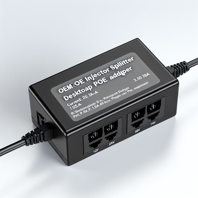 Injecteur/Séparateur POE 48V avec 2 ports Ethernet 10/100/1000Mbps