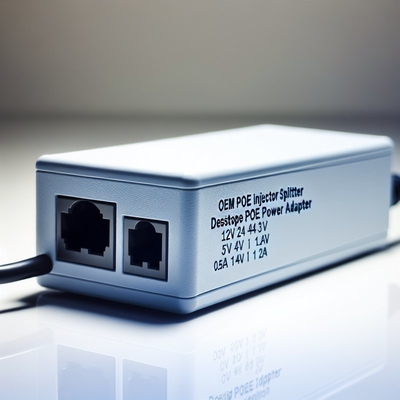 Injecteur/Séparateur POE 48V avec 2 ports Ethernet 10/100/1000Mbps