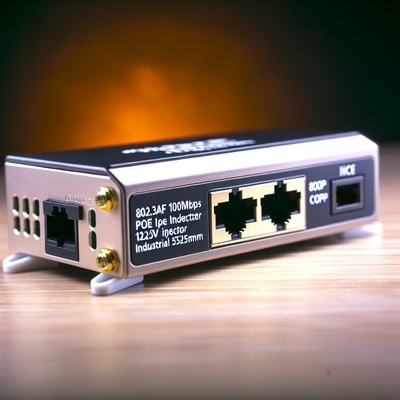 802.3af 12V POE Splitter avec prise DC USB-C 100 Mbps