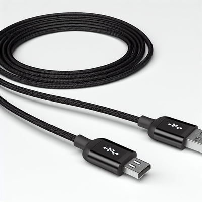 Câble Micro USB tressé en nylon de 6 pieds, charge rapide et transfert de données