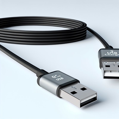 Câble de données à charge rapide 3-en-1 USB 2.0 de 0,5 m Micro Type C