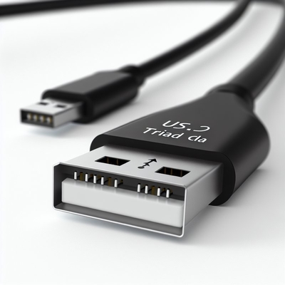 Câble de données à charge rapide 3-en-1 USB 2.0 de 0,5 m Micro Type C