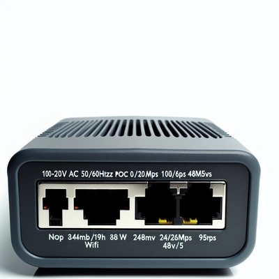 Diviseur POE 48V vers 24V 12V 5V 10/100 Mbps pour routeur WiFi
