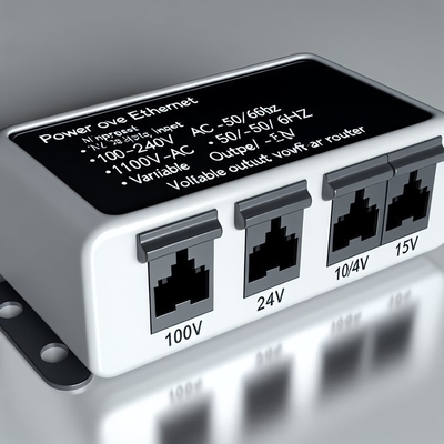 Diviseur POE 48V vers 24V 12V 5V 10/100 Mbps pour routeur WiFi
