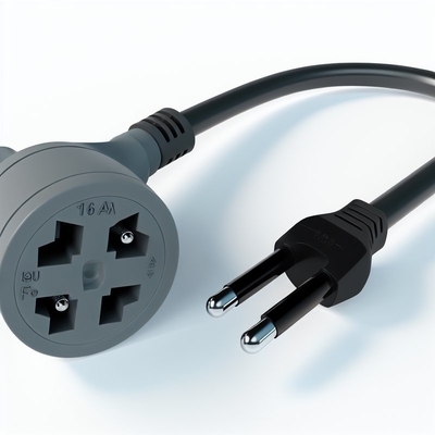 EU Schuko Cordon électrique 250V 16A H05VV-F 3G0.75mm2 fils détachés