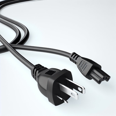 Cordon d'alimentation CA NEMA5-15P vers C13 1,8 m Noir Blanc 7A-15A