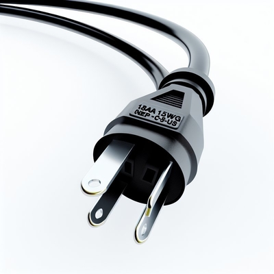 18AWG NEMA 1-15P à C7 US 2 câble d'alimentation à pointe