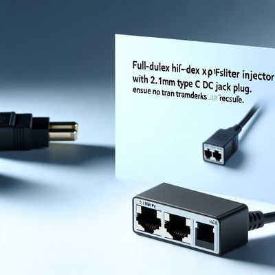 48V à 24V 12V 5V POE Splitter avec prise CC de type C de 2,1 mm et 5,5 mm