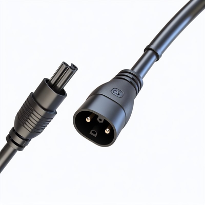 C8 mâle à C7 femelle câble de puissance de 0,8m 18AWG PVC certifié ROHS