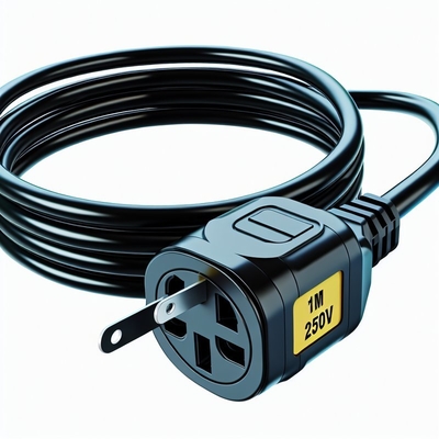 Cordon prolongateur britannique à 3 broches 1M 13A 250V CA
