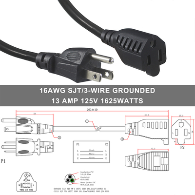 12AWG SAE Extension Cord 15FT for Battery Chargers and Solar Panels