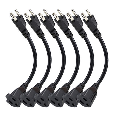 Cordon d'alimentation à queue de cochon à 3 broches 18AWG pour appareils électroménagers et outils