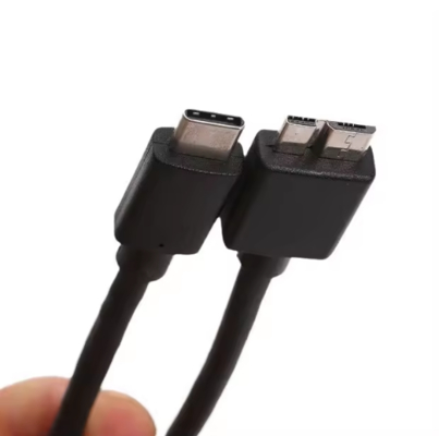 Braided Nylon USB C to Micro B 3.0 Cable for HDD SSD 5Gbps