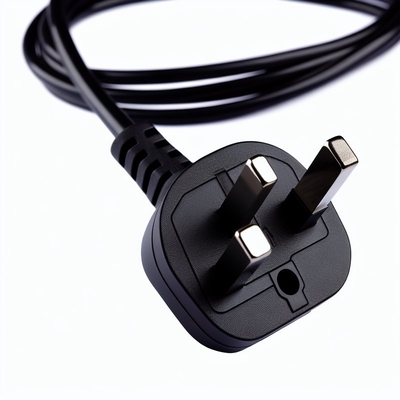 UK 3-Pin to C7 Power Cord with 13A Fuse 1.8m Black