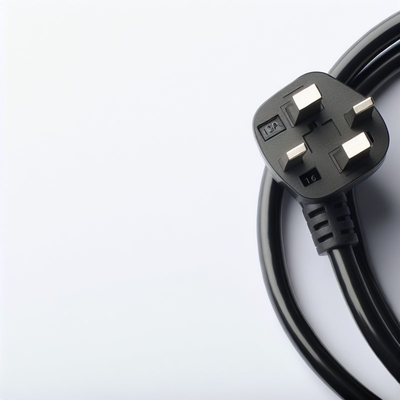 UK 3-Pin to C7 Power Cord with 13A Fuse 1.8m Black