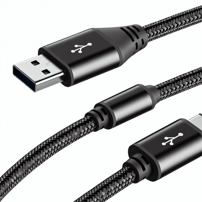 Braided Nylon USB C to Micro B 3.0 Cable for HDD SSD 5Gbps
