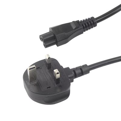BS 1363 britannique à la CEI C5 Cordon d'alimentation 250V 2,5A pour adaptateur d'ordinateur portable
