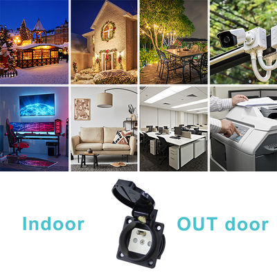 Prise d'alimentation industrielle 3 broches 220V standard européen 10A