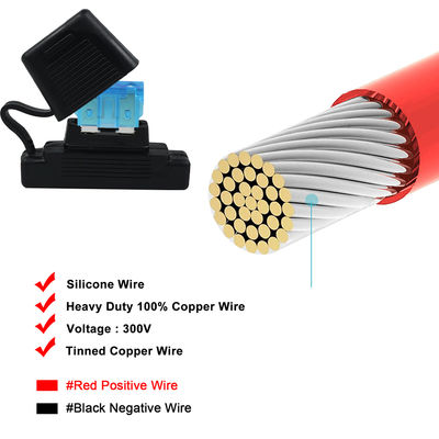 20A Porteur de fusible à lame en ligne avec 12 câbles AWG pour automobile
