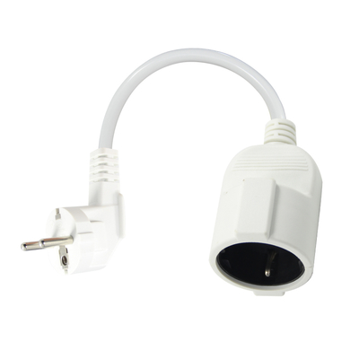 Cordon d'alimentation Schuko CEE 7 mâle vers femelle UE 16A 250V