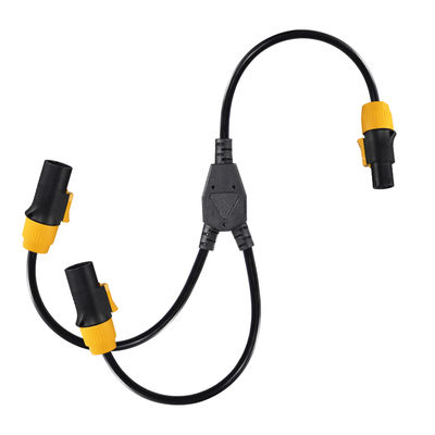Le câble PowerCON Y-Splitter, mâle à 2 femelles 12AWG 20A 125V