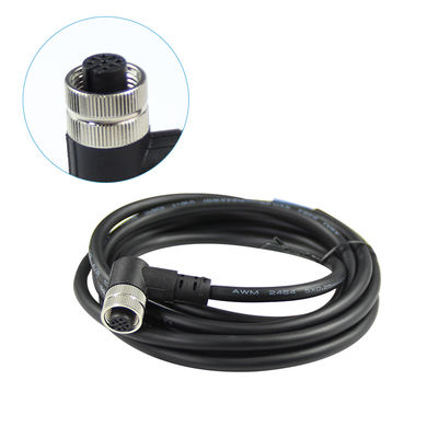 M12 câble d'alimentation en cuivre blindé à 3 broches pour moniteur 5m