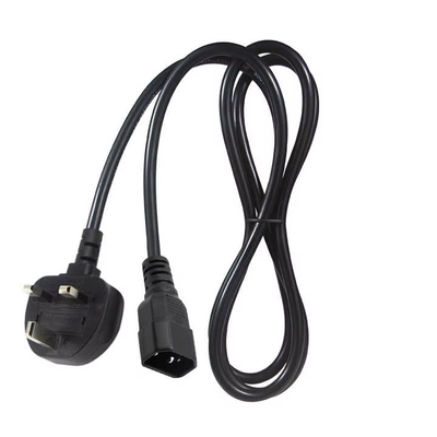 Cordon d'alimentation UK avec verrouillage vers IEC C14 1,8M 10A 250V