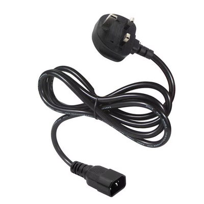 Cordon d'alimentation UK avec verrouillage vers IEC C14 1,8M 10A 250V