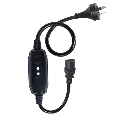 AU Branche au câble d'alimentation C13 de la CEI avec RCD 10A 240V
