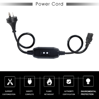 AU Branche au câble d'alimentation C13 de la CEI avec RCD 10A 240V