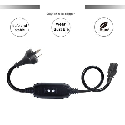 AU Branche au câble d'alimentation C13 de la CEI avec RCD 10A 240V