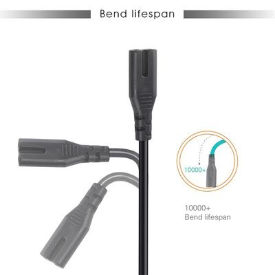 Cordon d'alimentation EU 2 broches vers C7 2.5A 250V pour appareils électroniques